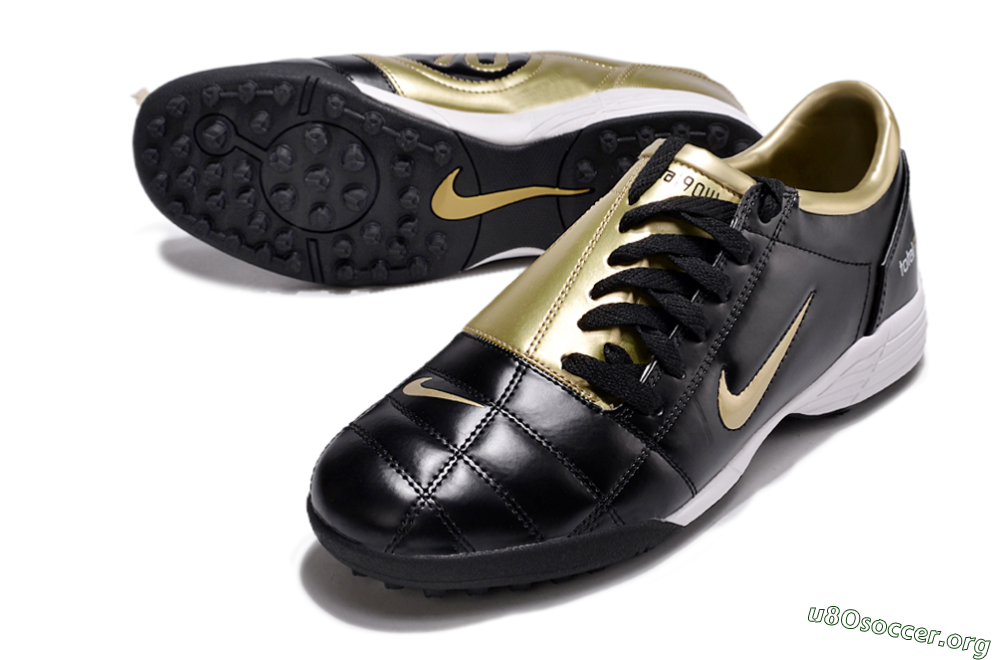 Nike Total 90 II TF Football Shoes - Black/Gold/White 0