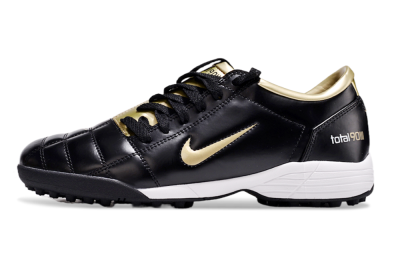 Nike Total 90 II TF Football Shoes - Black/Gold/White