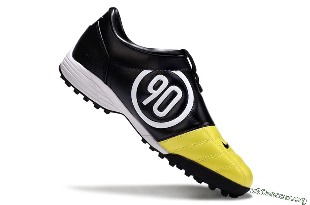 Nike Total 90 II TF Football Shoes - Yellow/Black/White 4