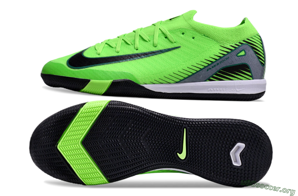 Nike Air Zoom Mercurial Vapor 16 Elite IC Football Shoes - Yellow/Black/Silver 1