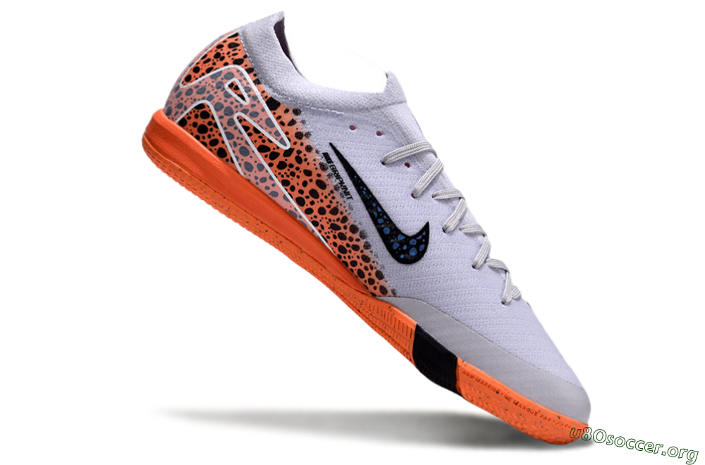 Nike Air Zoom Mercurial Vapor 16 Elite IC Football Shoes - White/Black/Leopard 4