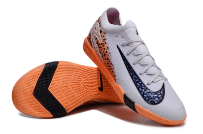 Nike Air Zoom Mercurial Vapor 16 Elite IC Football Shoes - White/Black/Leopard