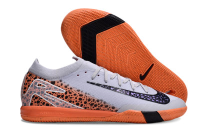 Nike Air Zoom Mercurial Vapor 16 Elite IC Football Shoes - White/Black/Leopard