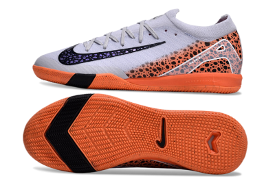 Nike Air Zoom Mercurial Vapor 16 Elite IC Football Shoes - White/Black/Leopard