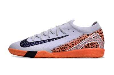 Nike Air Zoom Mercurial Vapor 16 Elite IC Football Shoes - White/Black/Leopard