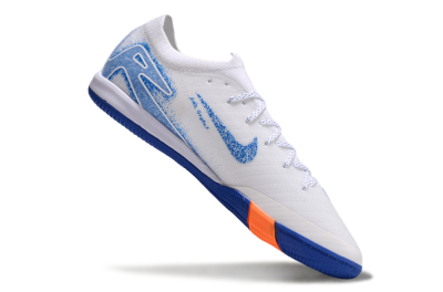 Nike Air Zoom Mercurial Vapor 16 Elite IC Football Shoes - White/Blue/Orange