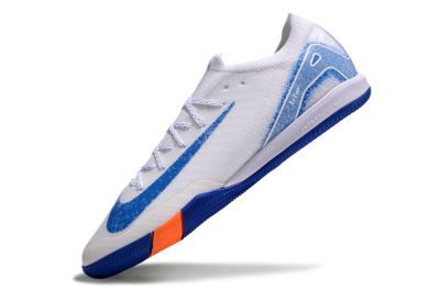 Nike Air Zoom Mercurial Vapor 16 Elite IC Football Shoes - White/Blue/Orange
