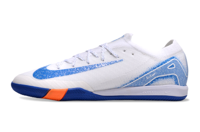 Nike Air Zoom Mercurial Vapor 16 Elite IC Football Shoes - White/Blue/Orange