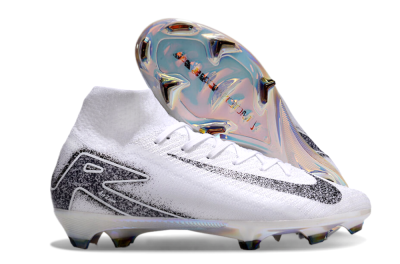 Nike Air Zoom Mercurial Superfly 10 Elite FG Football Boots - White/Black/Grey