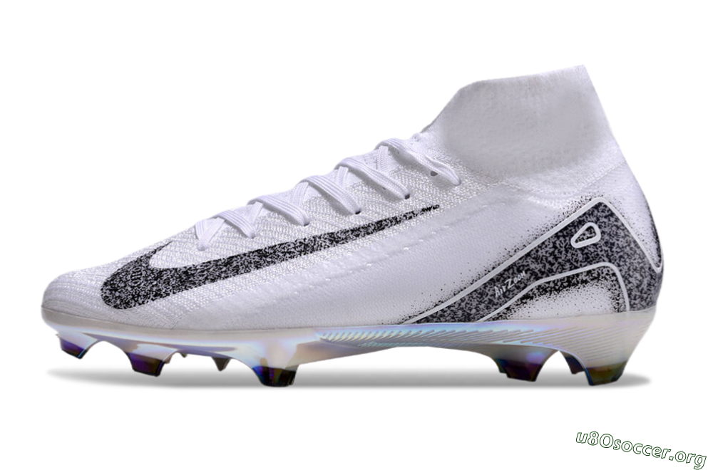 Nike Air Zoom Mercurial Superfly 10 Elite FG Football Boots - White/Black/Grey 3