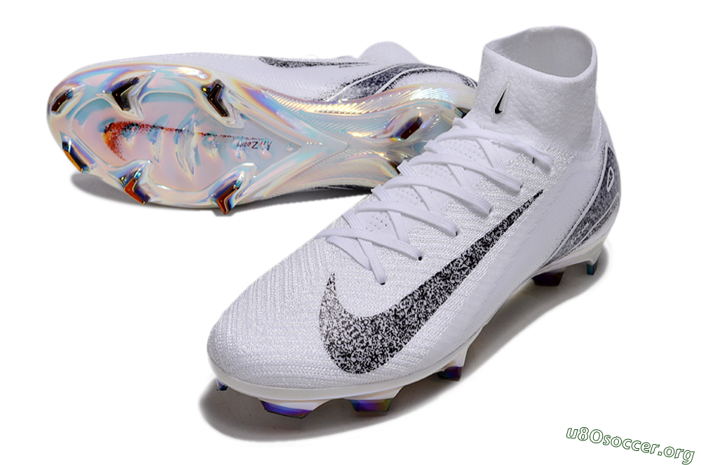 Nike Air Zoom Mercurial Superfly 10 Elite FG Football Boots - White/Black/Grey 0