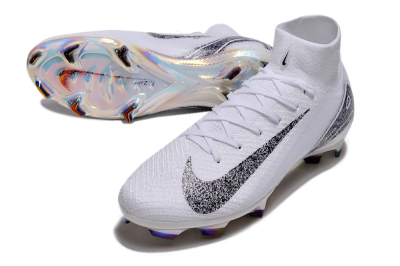 Nike Air Zoom Mercurial Superfly 10 Elite FG Football Boots - White/Black/Grey