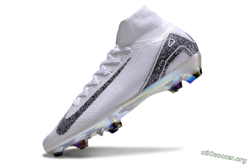 Nike Air Zoom Mercurial Superfly 10 Elite FG Football Boots - White/Black/Grey 5