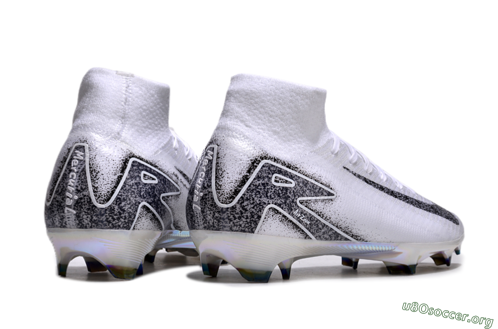 Nike Air Zoom Mercurial Superfly 10 Elite FG Football Boots - White/Black/Grey 6