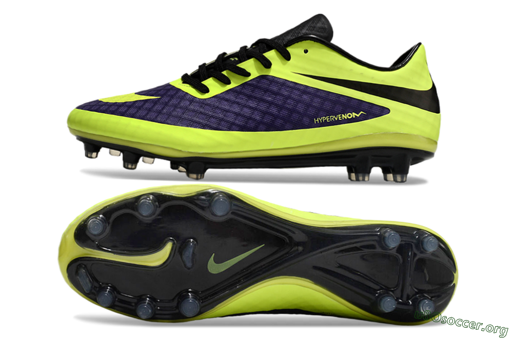 Nike Hypervenom Phantom FG Football Boots - Purple/Yellow/Black 1