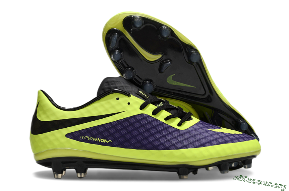 Nike Hypervenom Phantom FG Football Boots - Purple/Yellow/Black 2
