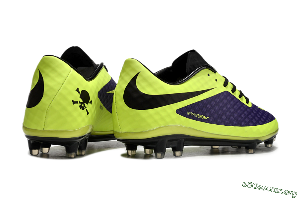 Nike Hypervenom Phantom FG Football Boots - Purple/Yellow/Black 6