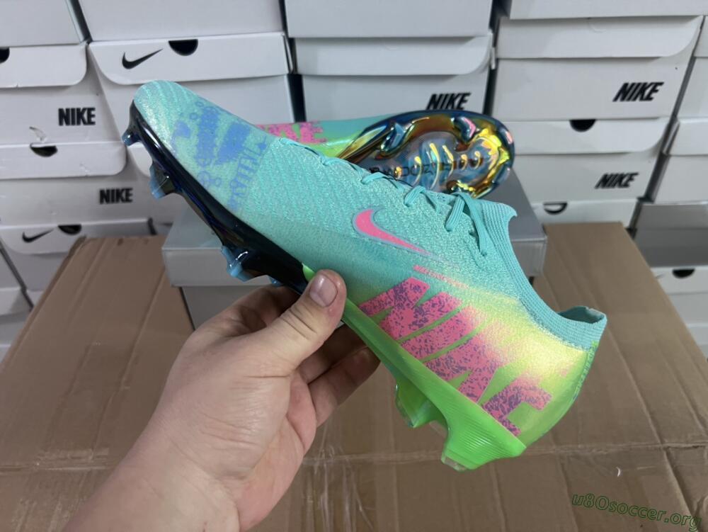 Nike Air Zoom Mercurial Vapor 16 Elite FG Football Boots - Jade/Pink/Yellow