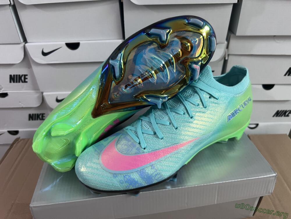Nike Air Zoom Mercurial Vapor 16 Elite FG Football Boots - Jade/Pink/Yellow
