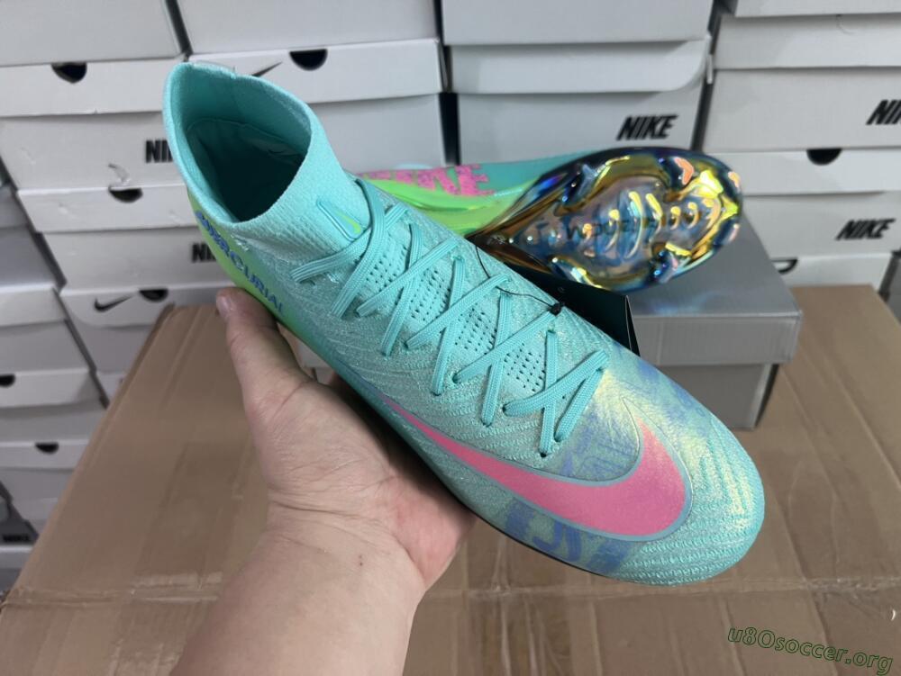 Nike Air Zoom Mercurial Superfly 10 Elite FG Football Boots - Jade/Pink/Yellow