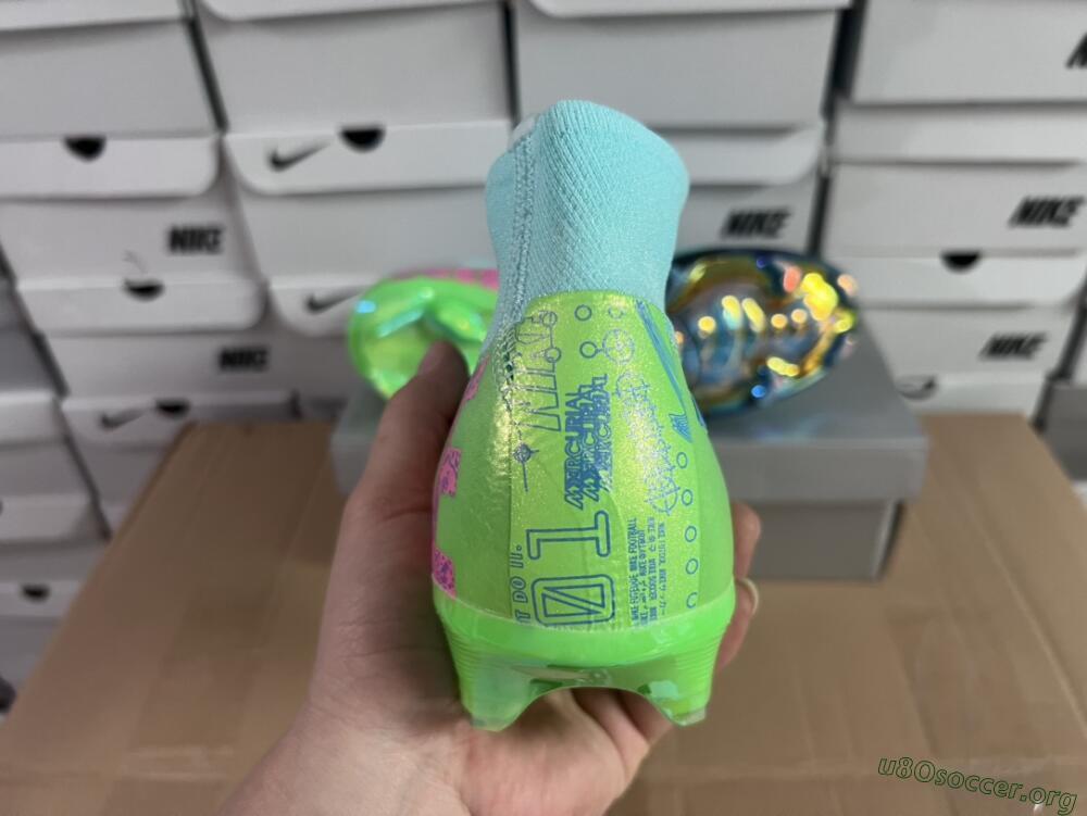 Nike Air Zoom Mercurial Superfly 10 Elite FG Football Boots - Jade/Pink/Yellow