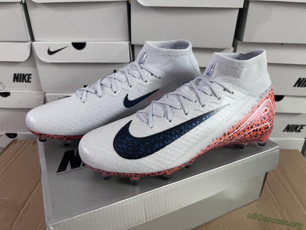 Nike Air Zoom Mercurial Superfly 10 Elite AG Football Boots - Grey/White/Leopard