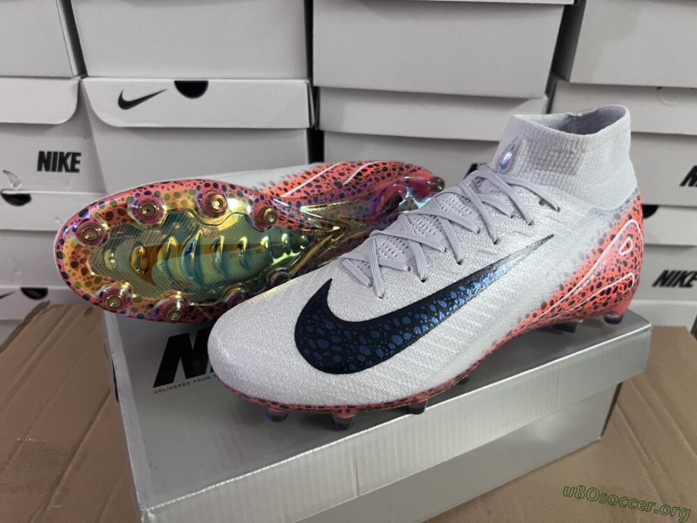 Nike Air Zoom Mercurial Superfly 10 Elite AG Football Boots - Grey/White/Leopard