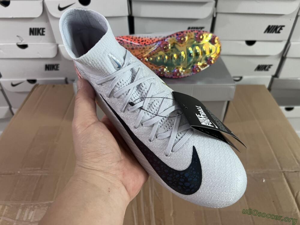 Nike Air Zoom Mercurial Superfly 10 Elite AG Football Boots - Grey/White/Leopard