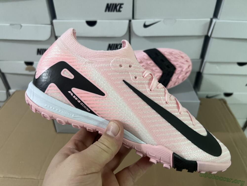 Nike Air Zoom Mercurial Vapor 16 Elite TF Football Shoes - Pink/Black/White