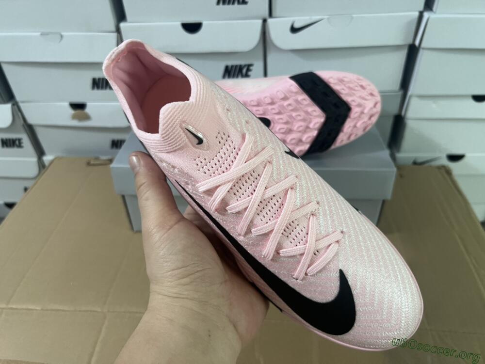 Nike Air Zoom Mercurial Vapor 16 Elite TF Football Shoes - Pink/Black/White