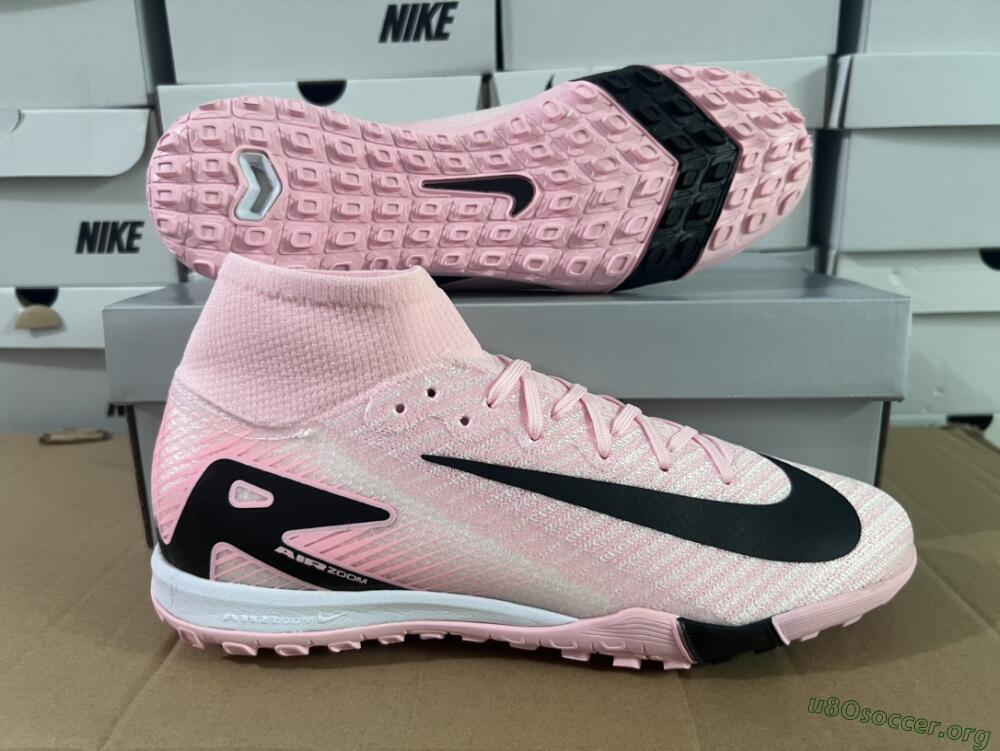 Nike Air Zoom Mercurial Superfly 10 Elite TF Football Shoes - Pink/White/Black