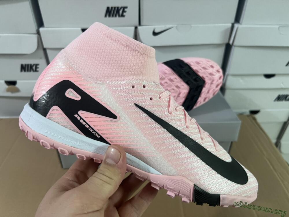 Nike Air Zoom Mercurial Superfly 10 Elite TF Football Shoes - Pink/White/Black