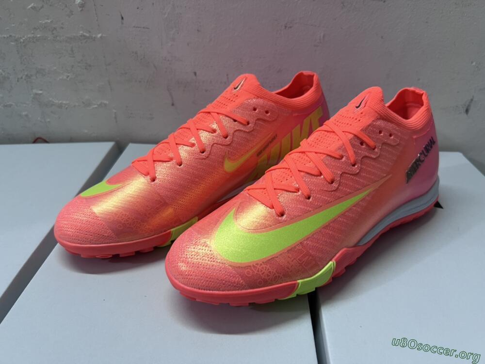Nike Air Zoom Mercurial Vapor 15 Elite TF Football Shoes - Red/Yellow/White