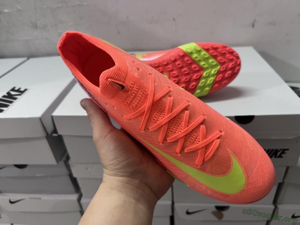 Nike Air Zoom Mercurial Vapor 15 Elite TF Football Shoes - Red/Yellow/White