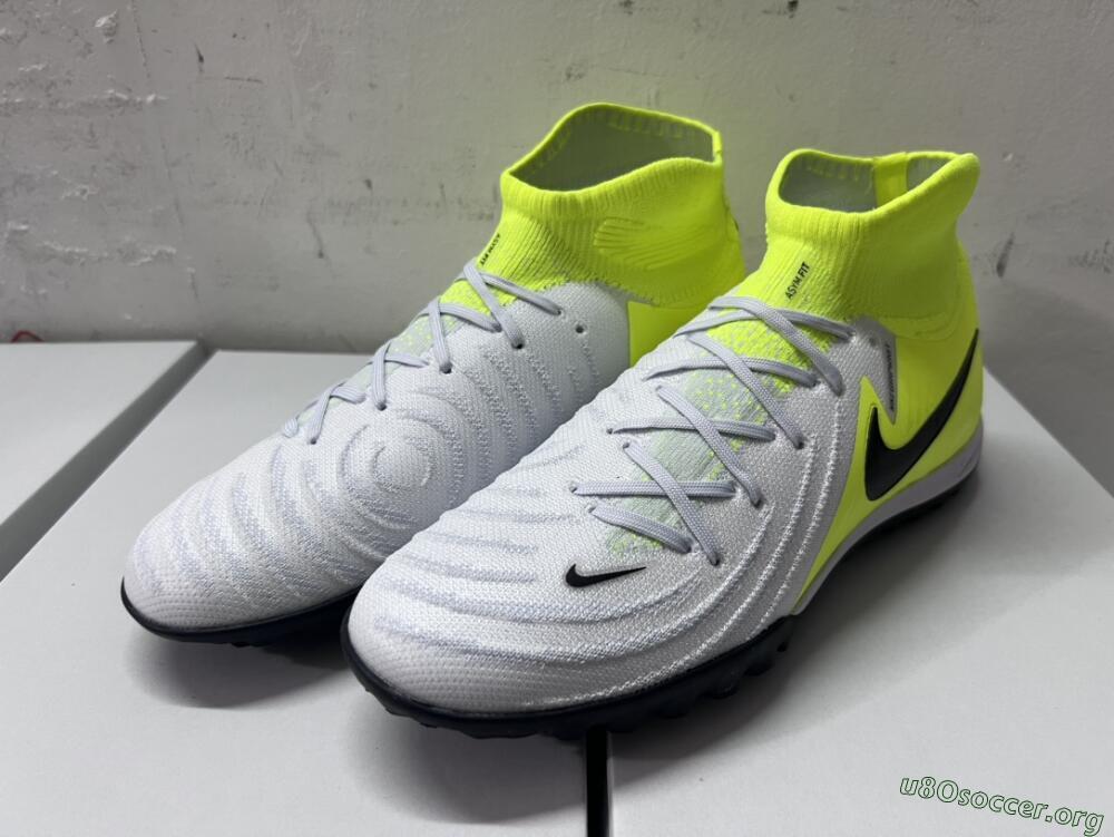 Nike Phantom Luna Elite NU TF Football Shoes - Grey/Yellow/Black