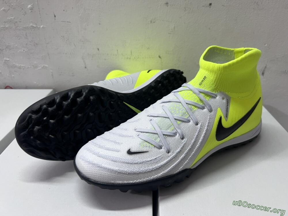 Nike Phantom Luna Elite NU TF Football Shoes - Grey/Yellow/Black