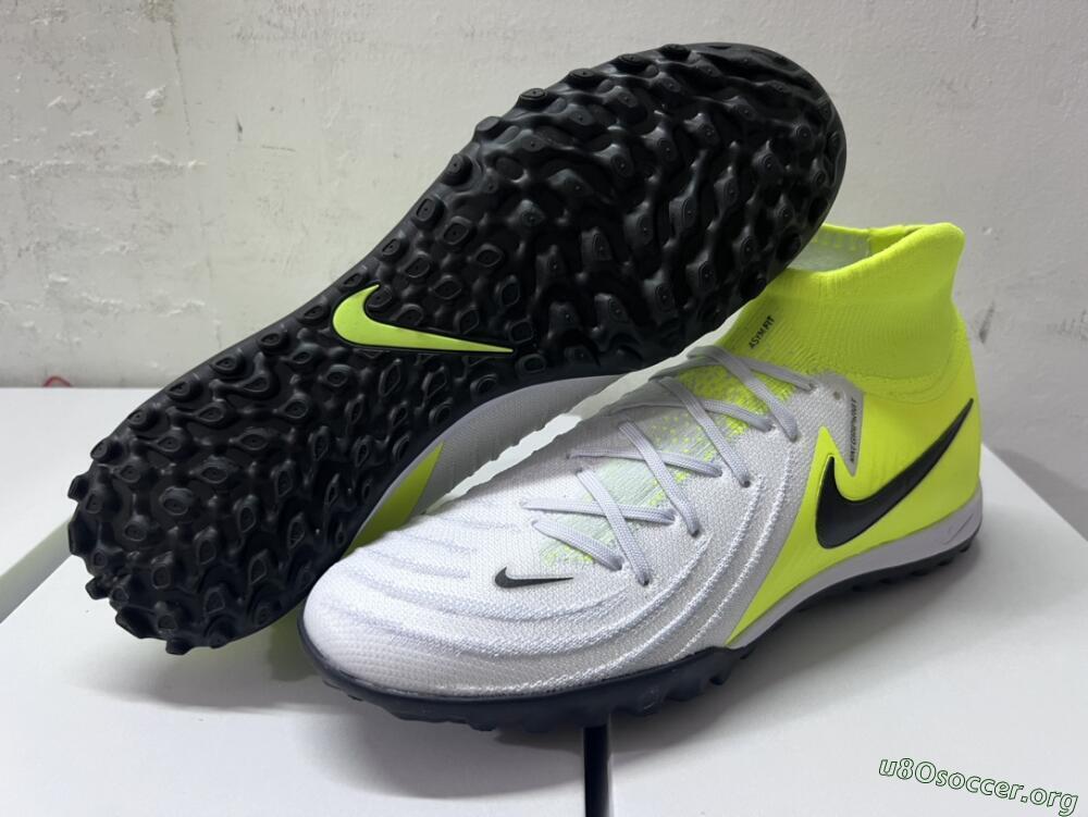Nike Phantom Luna Elite NU TF Football Shoes - Grey/Yellow/Black