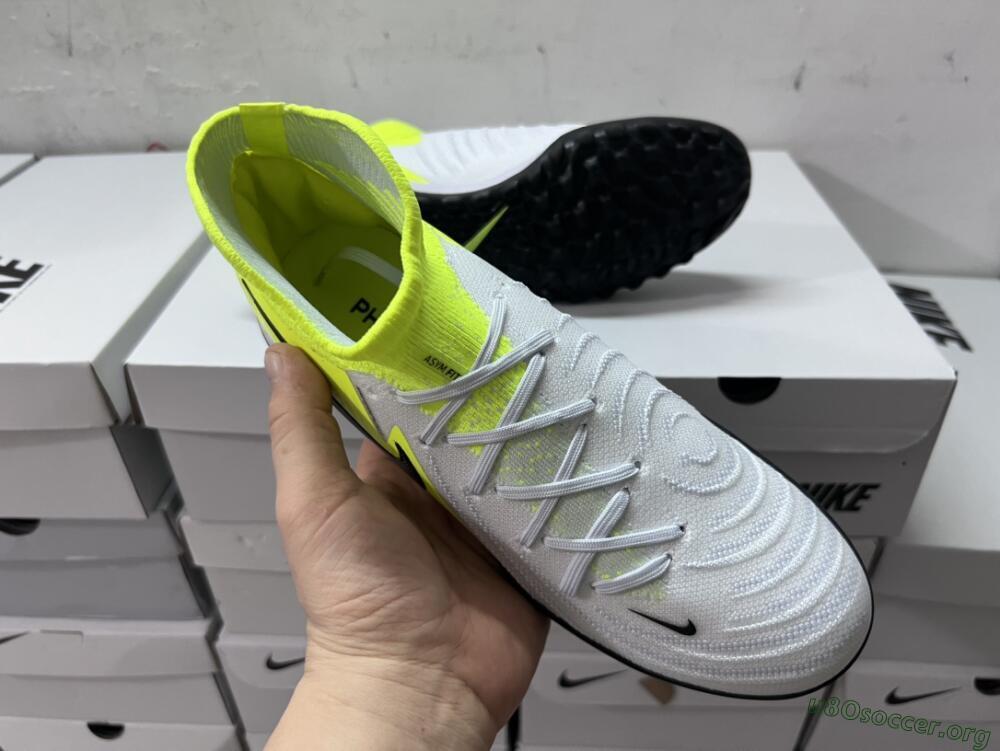 Nike Phantom Luna Elite NU TF Football Shoes - Grey/Yellow/Black