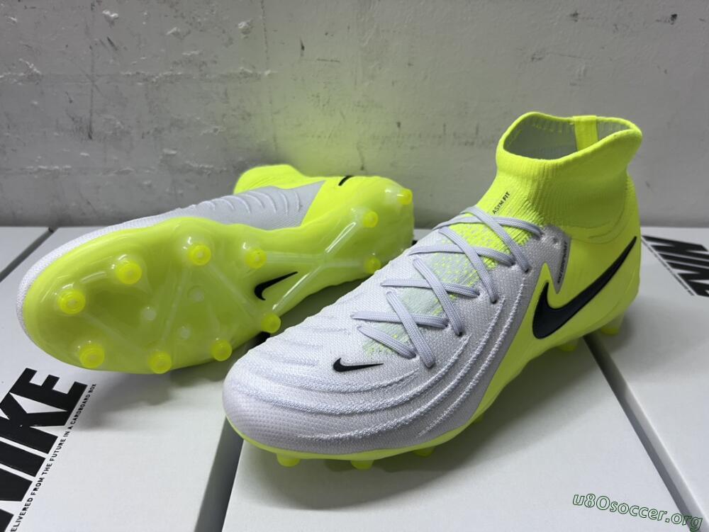 Nike Phantom Luna Elite AG Football Boots - Grey/Yellow/Black