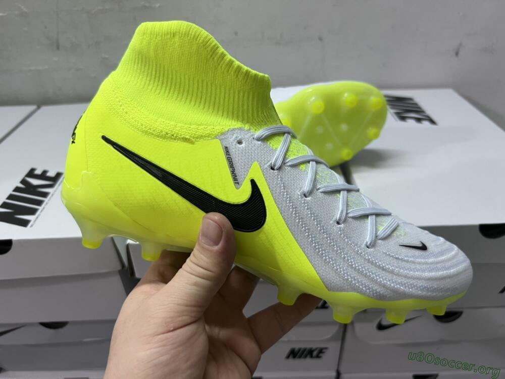Nike Phantom Luna Elite AG Football Boots - Grey/Yellow/Black