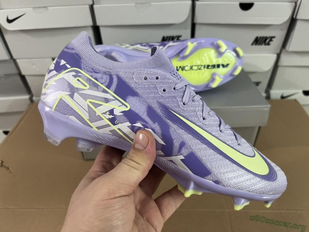 Nike Air Zoom Mercurial Vapor 16 Elite FG Football Boots - Purple/Yellow/White