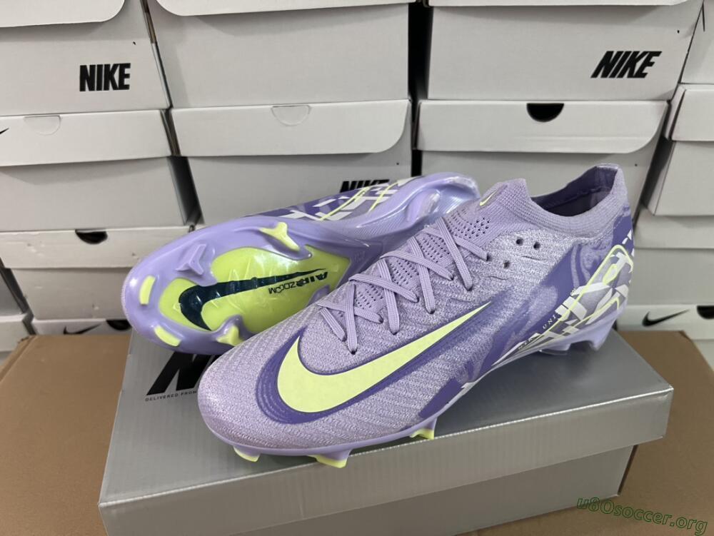 Nike Air Zoom Mercurial Vapor 16 Elite FG Football Boots - Purple/Yellow/White