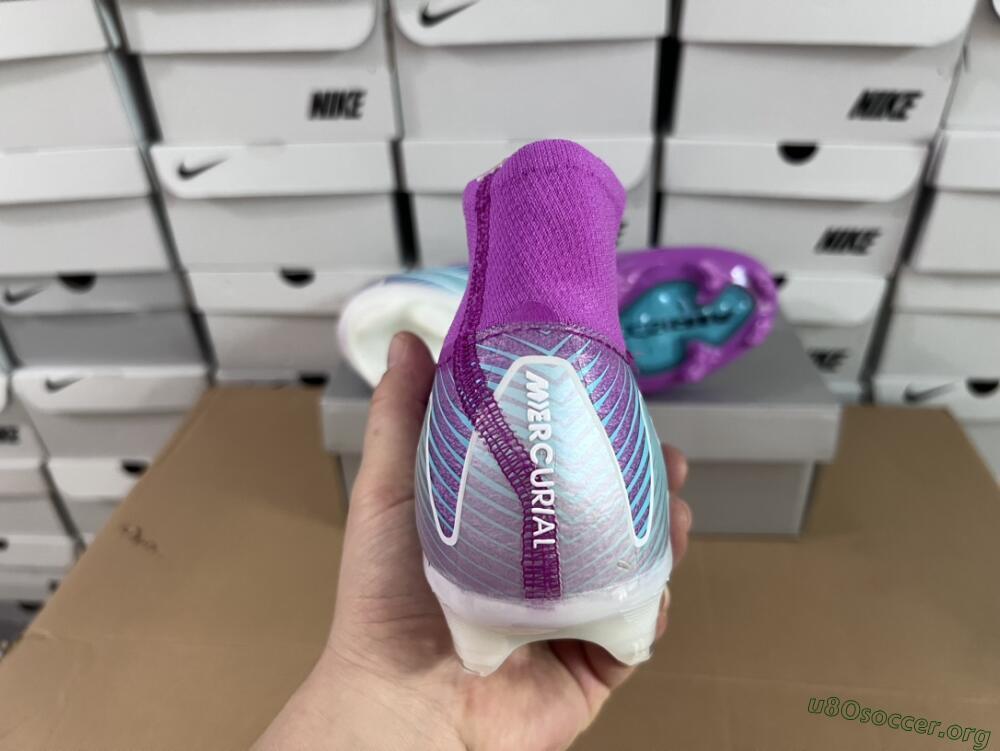 Nike Air Zoom Mercurial Superfly 10 Elite FG Football Boots - Purple/Green