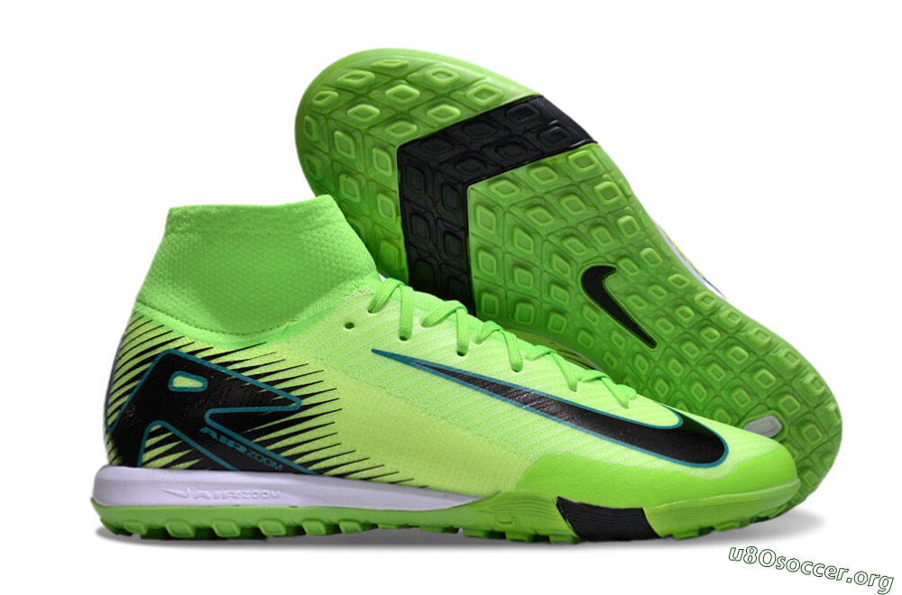 Nike Air Zoom Mercurial Superfly 10 Elite TF Football Shoes - Yellow/Black/White 2