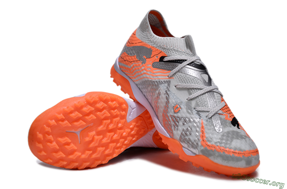 Puma Future Ultimate TF Football Shoes - Silver/Red/White 0
