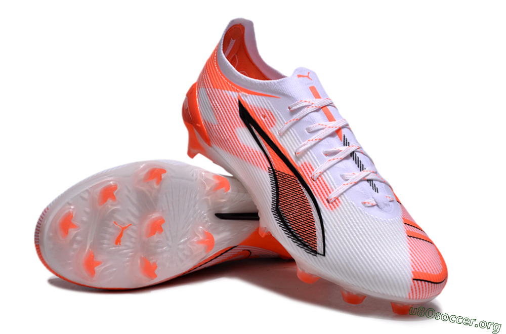 Puma Ultra Ultimate FG Football Boots - White/Black/Red 0