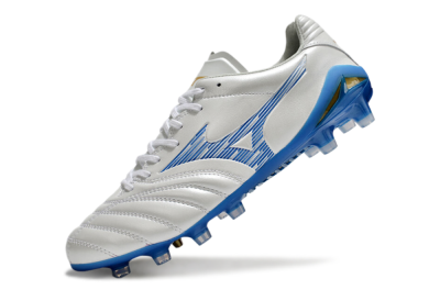 Mizuno Morelia Neo 4 FG Football Boots - White/Blue/Gold