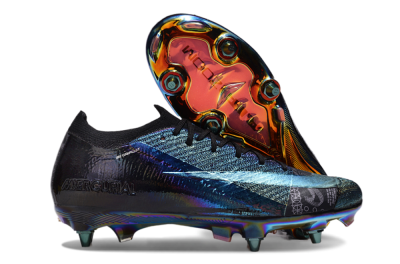 Nike Air Zoom Mercurial Vapor 15 Elite SG Football Boots - Blue/Black/Gold