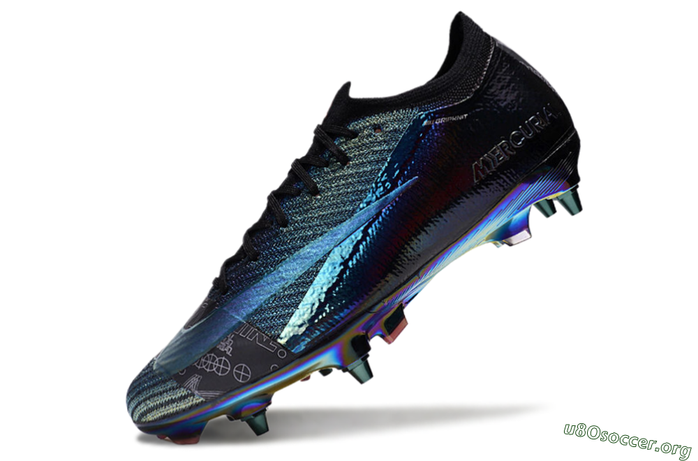 Nike Air Zoom Mercurial Vapor 15 Elite SG Football Boots - Blue/Black/Gold 5