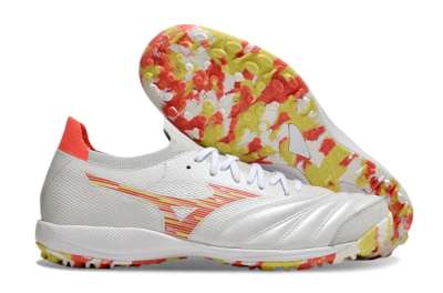 Mizuno Morelia Neo Sala M8 TF Football Shoes - White/Red/Yellow